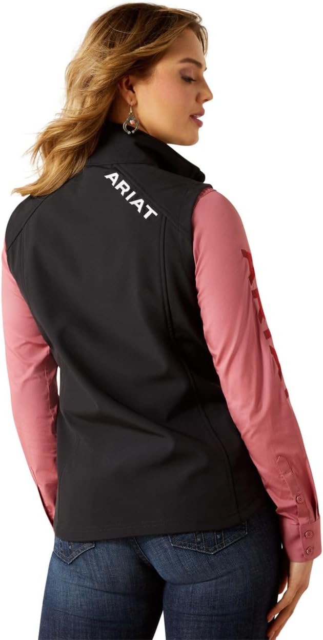 ARIAT womens Ariat Logo Softshell Vest - Image 2