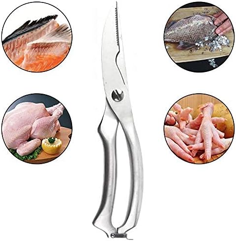 Kitchen Scissors Kitchen Shears 25cm Stainless Steel Kitchen Poultry Chicken Bone Scissor Cutter