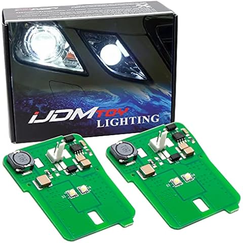 iJDMTOY Xenon White LED Parking Lights Cover