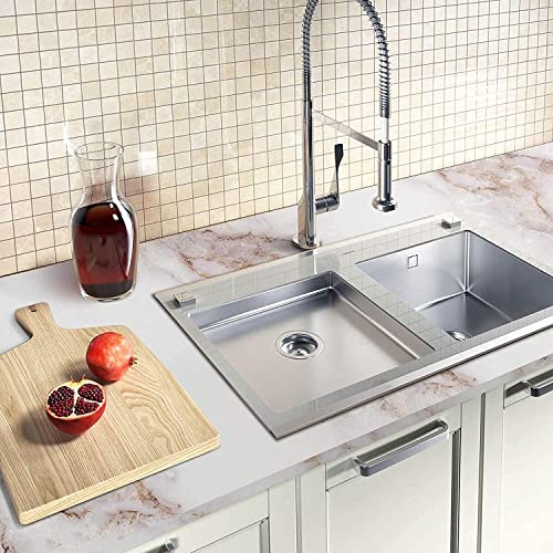 35.4" X 196.8" Marble Wallpaper Peel And Stick Countertops For Kitchen Removable Gold White Counter Top Stick Paper Matte Thick Countertop Shelf Liner Paper #TOP2