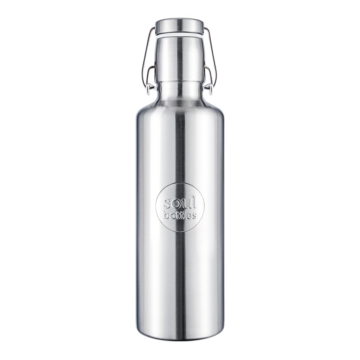 soulbottles Edelstahl-Trinkflasche 750 ml plain • minimalistisches Design • 100% plastikfrei • federleicht & bruchfest • Geeignet für Kohlensäure & Spülmaschine • Ideal für Reisen, Sport und Alltag