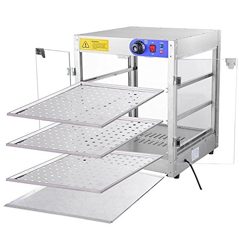 Koval Inc. Commercial 3 Tier Food Warmer Display Case Pizza Cabinet #TOP3