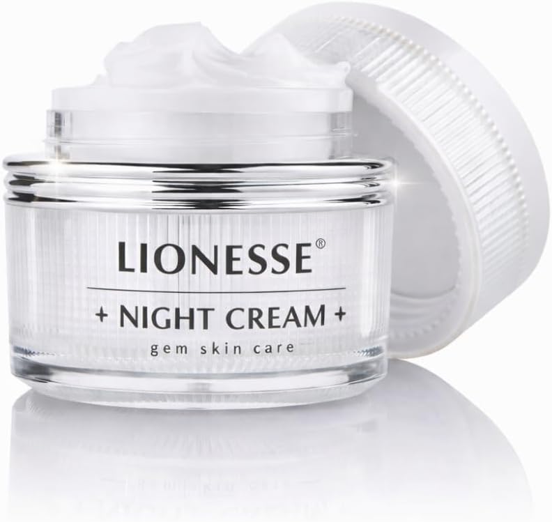 Creme noturno Lionesse White Pearl sem parabenos, 30 g