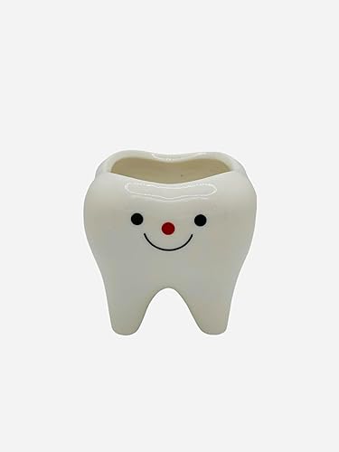 Miniatura 3 de CZ Grain 1 maceta, 3 pulgadas, maceta pequeña de cerámica para suculentas, bonita decoración para el hogar y la oficina (cara feliz)