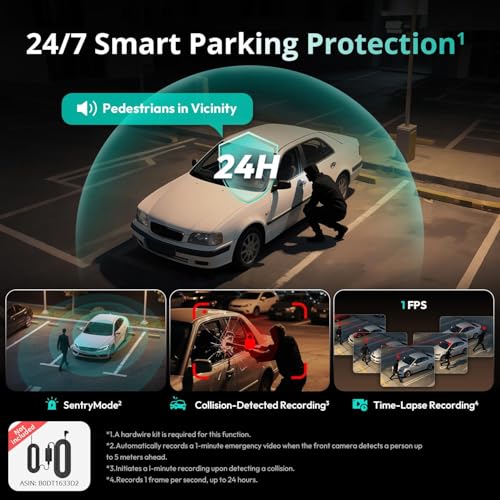 BOTSLAB 4K 3 Channel Dash Cam Front - image 6