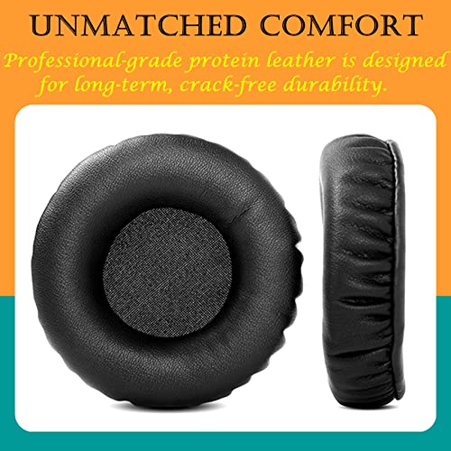 Almohadillas para auriculares HD414, recambio compatible con Sennheiser HD414 (cuero sintético, color negro) miniatura 4