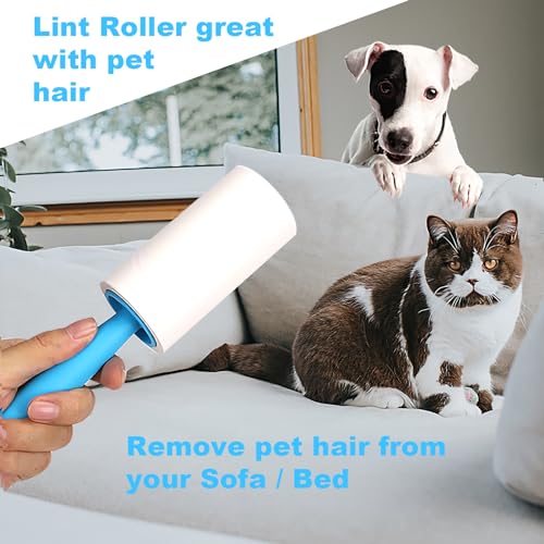 Toppot Lint Roller, 440 Sheets Lint Rollers For Pet Hair Extra Sticky, Lint Roller For Clothes, Pet Hair, Couch, Carpet, Dog & Cat Hair Remover With 2 Handles And 4 Refills thumb #5