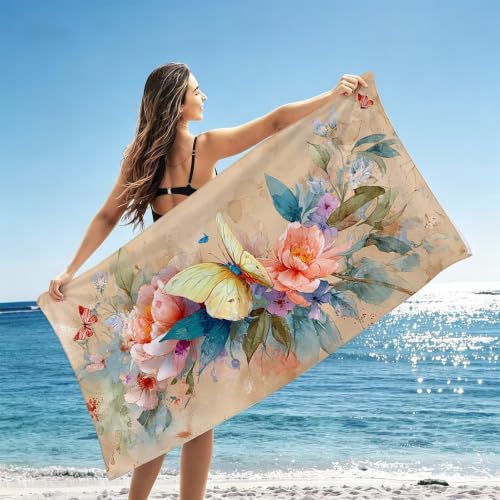 Drap de plage compact anti encombrement serviette microfibre 200x90 - 3
