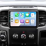 5G-WiFi6 Manual(4Ram+64Rom)(1201Mbps) Upgrade Car Radio Stereo Bluetooth5.4 Navigation for Dodge Ram 2013-2019 1500 2500 3500,Carplay Android Auto Mirroring Airplay SWC 1080P