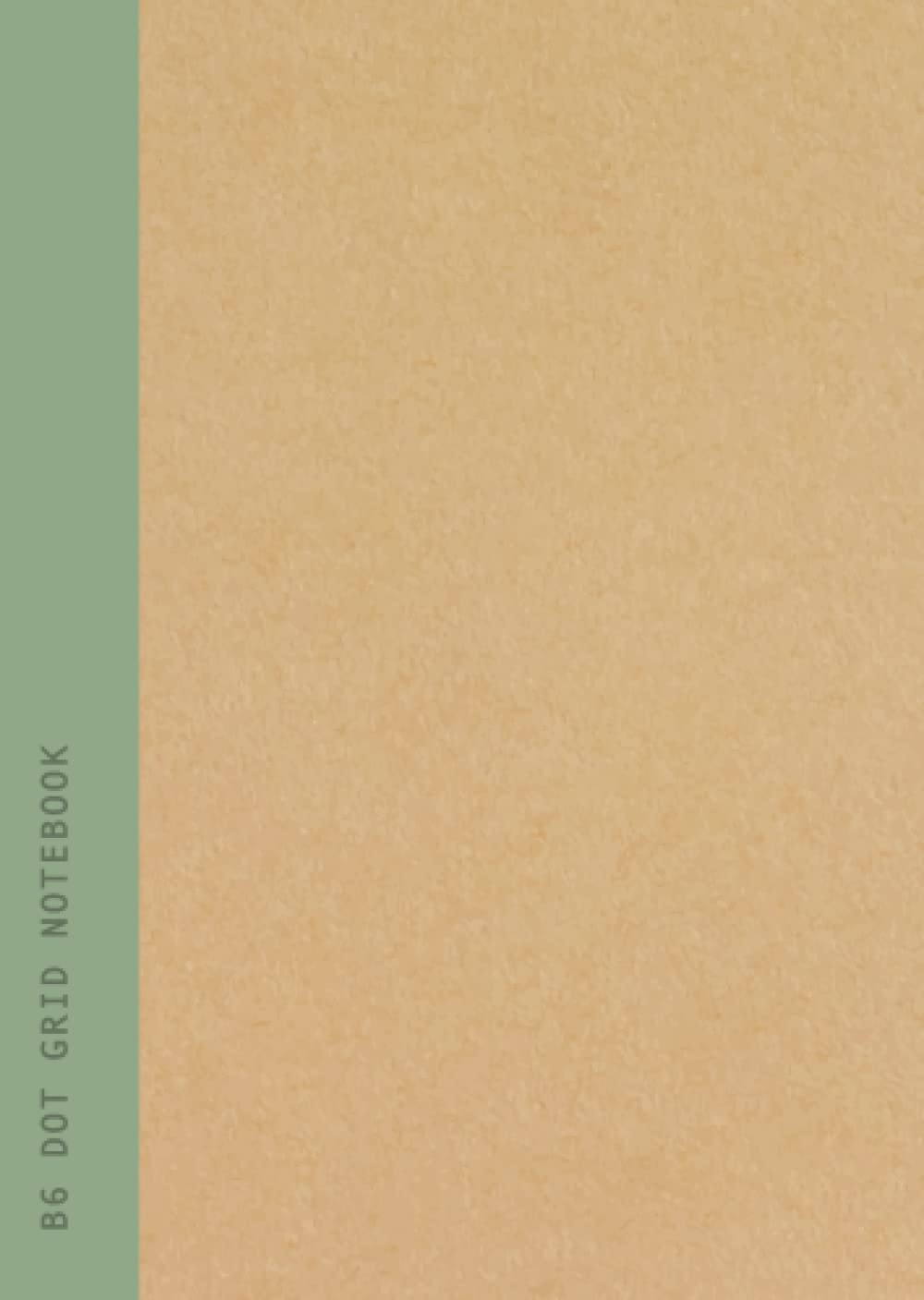 B6 Dot Grid Notebook: Khaki Green Spine | Dotted Grid | School, College, Work Subject or Course Notebook - 90 Pages Recycled Paper