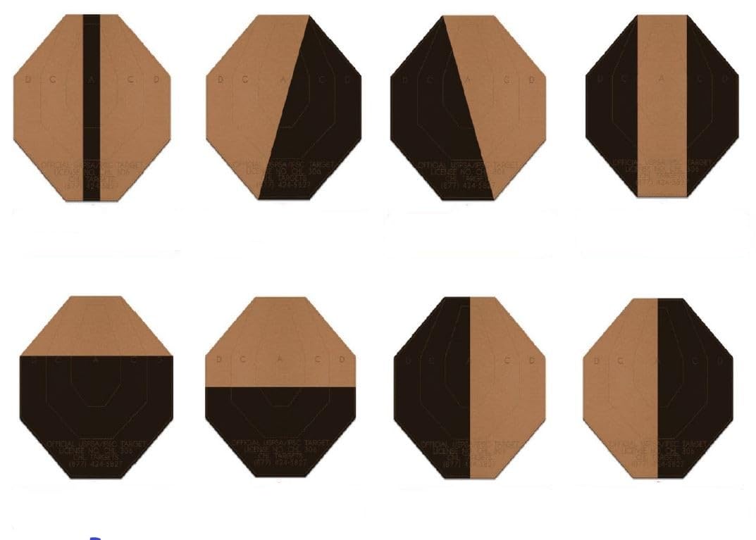 Official USPSA/IPSC Cardboard Torso Targets - Made in USA