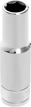 Performance Tool W32412 1/2 in. Drive 12 mm 6-Point Deep Socket