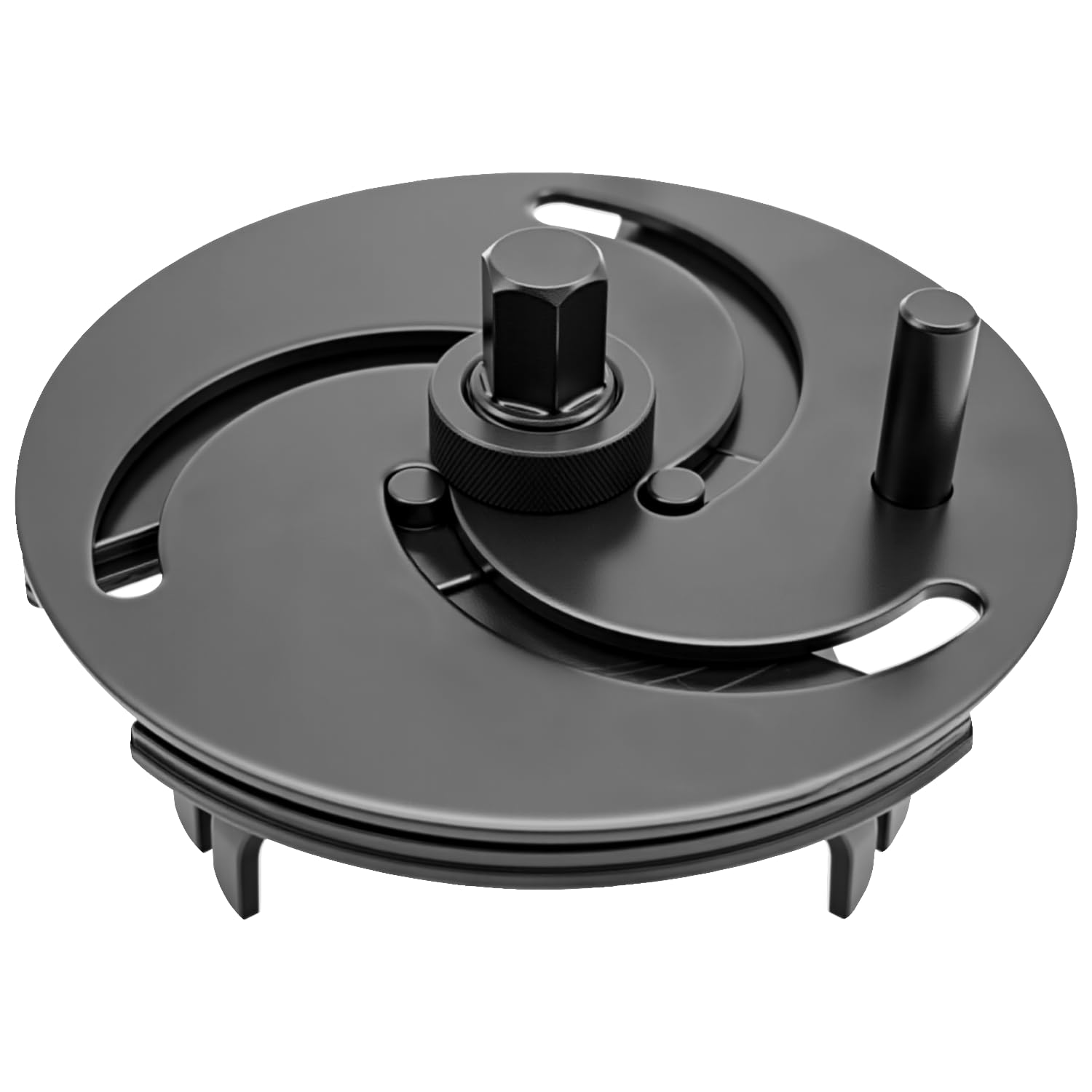 ZKTOOL Universal Fuel Tank Cap Wrench, 3-Jaw Adjustable Fuel Tank Lid Wrench, Fuel Pump Cover Removal Tool, 87mm-170mm