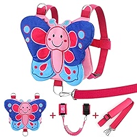 Lehoo Castle Baby Reins, 4 In 1 Toddler Reins For Walking 1-3 Years With Anti Lost Wrist Link, Reins For Toddlers Boys Girls With Safety Harness - Dinosaur Blue