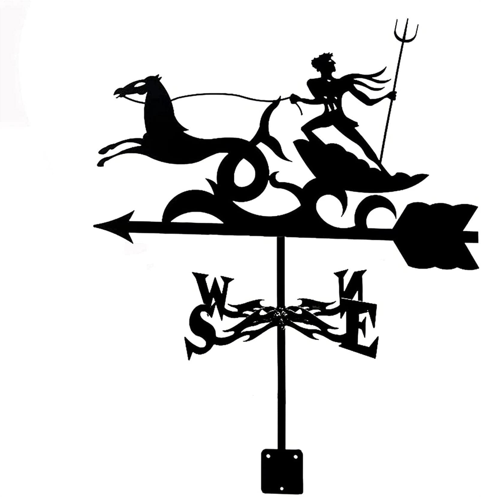 Veleta decorativa de metal para jardín y tejados de paddocks al aire libre