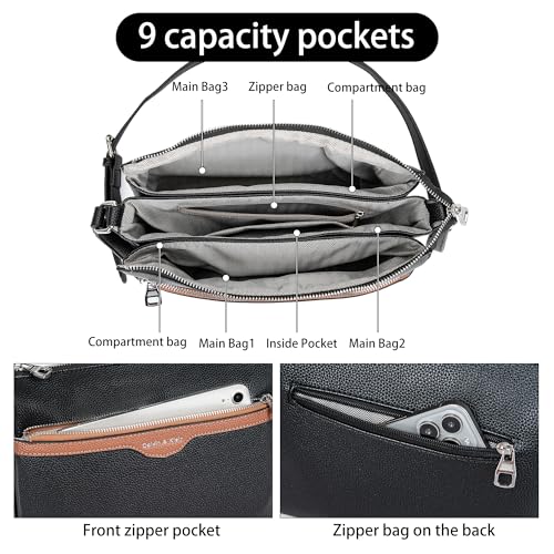 Women's Crossbody Hand Bags Leather, Designer Crossbody Bags For Women,Leather Crossbody Purses For Women4