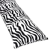 Sweet Jojo Designs Zebra Animal Print Full Length Double Zippered Body Pillow Cover