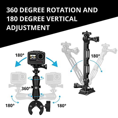 Image of AKASO Action Camera Motorcycle Kit Compatible EK7000 /EK7000 Pro /Brave 4 /Brave 4 pro /Brave 7 LE /Brave 7 /Brave 8 /V50X /V50 Pro /V50 Elite /GoPro Hero 12 11 10 9 8 /DJI /Apexcam Action Camera
