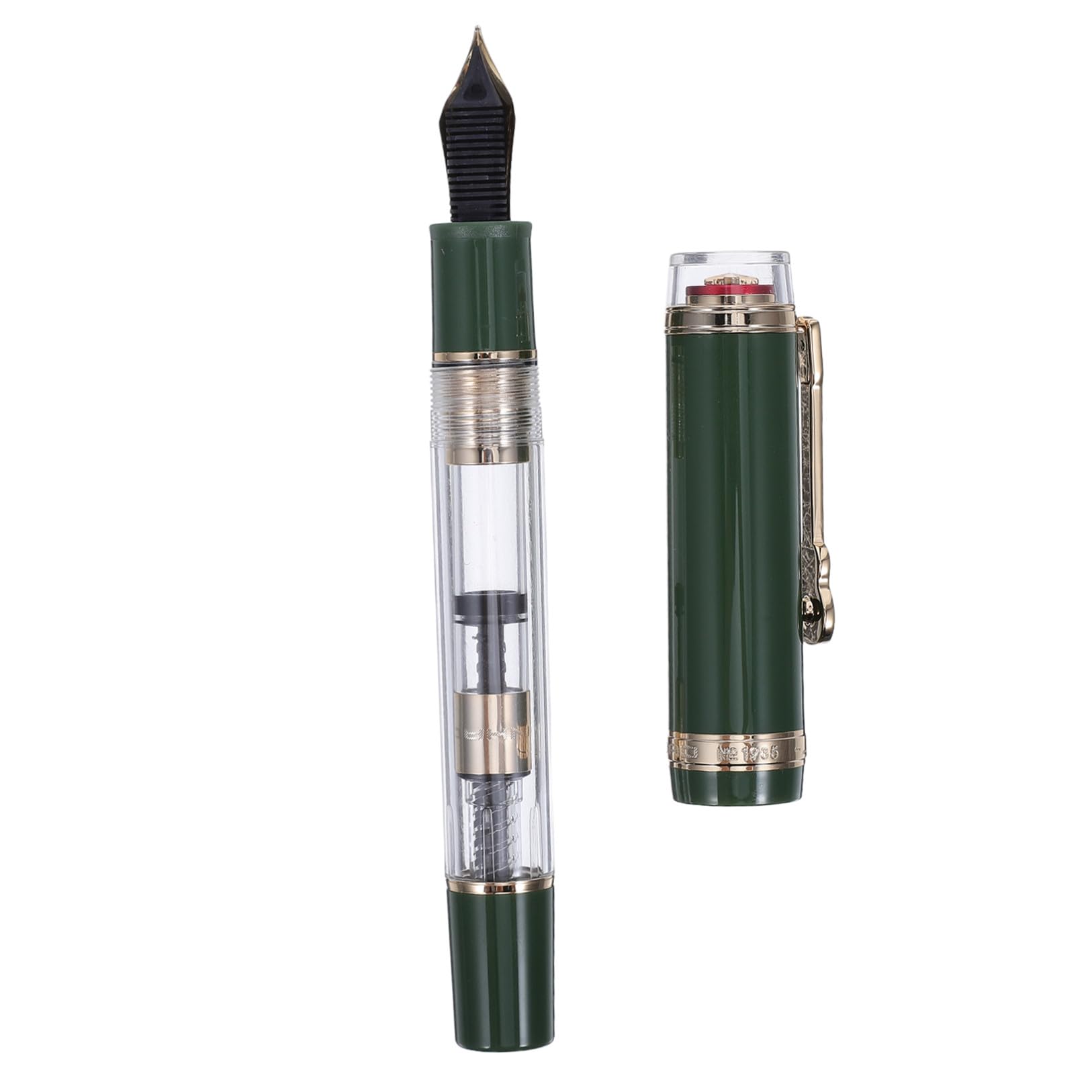 TEHAUX Resina Pluma Verde Estilográfica Recargable de Oficina