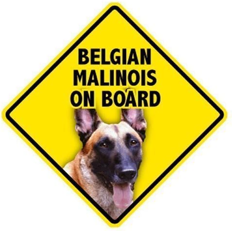 Belgian Malinois On Board Home & Car Window Swinger Sign