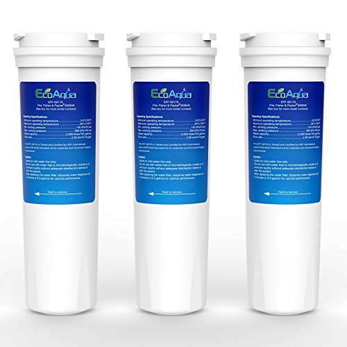 EcoAqua EFF-6017A Replacement Filter, Compatible with Fisher&Paykel 836848, 836860, WF296, E522B, PS2067635, 3