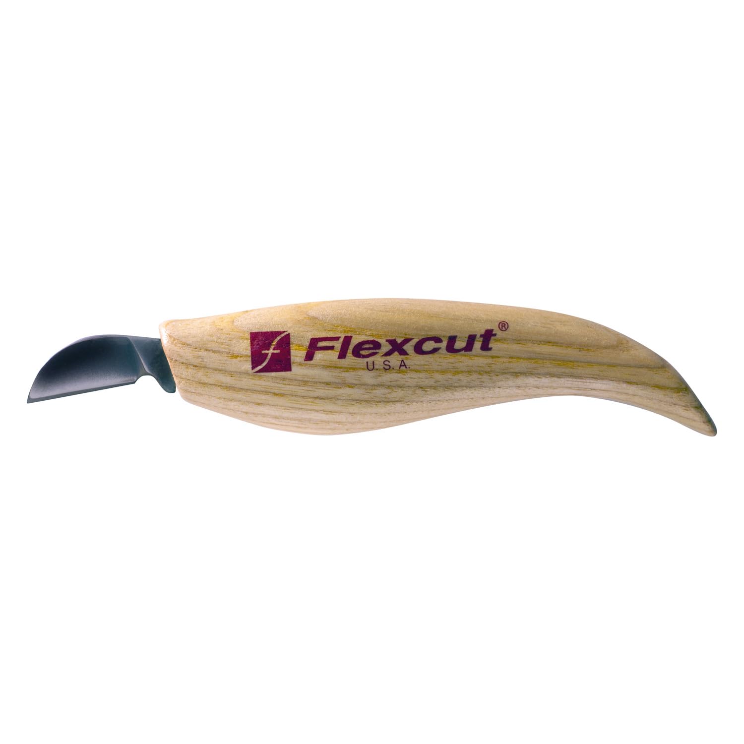 FLEXCUT Chip Carving Knife, High Carbon Steel Blade, 1 inch Blade Bevel Length