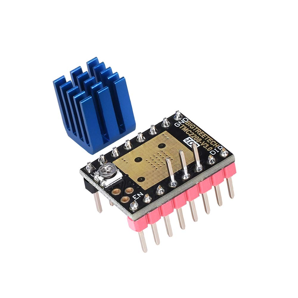 Kingprint TMC2208 v3.0 Sterownik silnika krokowego z radiatorem, bezgłośny zamiennik A4988 Drv8825 do drukarki 3D, 4 szt.