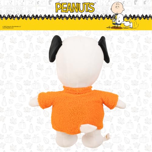 Image of Peanuts Snoopy Cozy Sweater Fall Bedding Super Soft Plush Cuddle Pillow Buddy, (Officially Licensed Product) By Franco