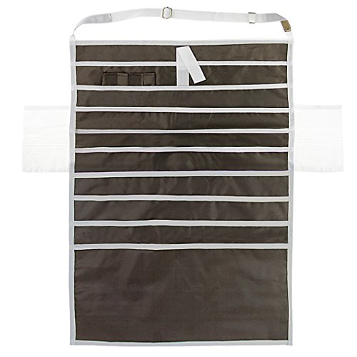 Heavy-Duty Oxford Large 14 Pockets Desk Mount Hanging Caddy Organizer Students Classroom Book File Pens Holder Water Bottle Cellphone Pouch Stationery Storage Bag Office Furniture Bookcase Shelf Rack #TOP1