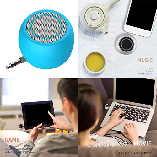 LOVIVER Mini Alto-falante Portátil 3W 3,5mm AUX Jack Music Player De áudio - Azul