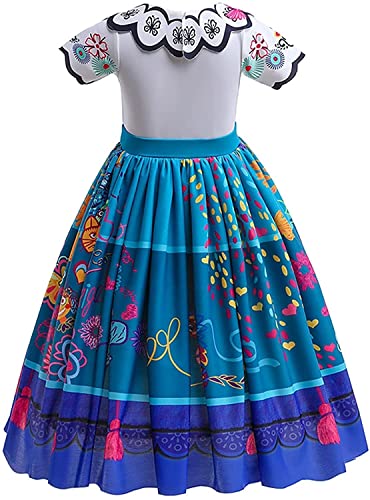 Fantasia Isabella Luisa Encanto com vestido de bolsa vestido Mirabel Encanto para meninas Encanto Fe