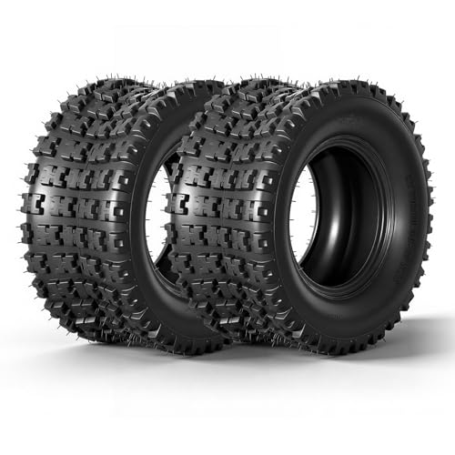 MOTOOS Set of 2 20x10-10 ATV UTV Tires,20x10x10 All-Terrain Tires,4-Ply Rated,Tubeless