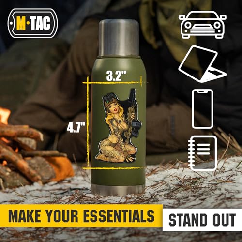 Image of M-Tac Morale Sticker Tactical Girl - 3D Sticker - Bumper Sticker - Tactical Military Stickers for Laptop, Tablet, Phone, Notebook, Car Bumper, Hard Hat (№5 Skandinavik)