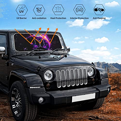 Anime Kpop Car Windshield Sun Shade Universal Fit Car Sunshade-Keep Your Vehicle Cool Blocks Uv Sun And Heat Reflecto Funny Folding Automotive Windshield Sunshades For Truck C8 （Medium 55 X 30 In） #TOP6