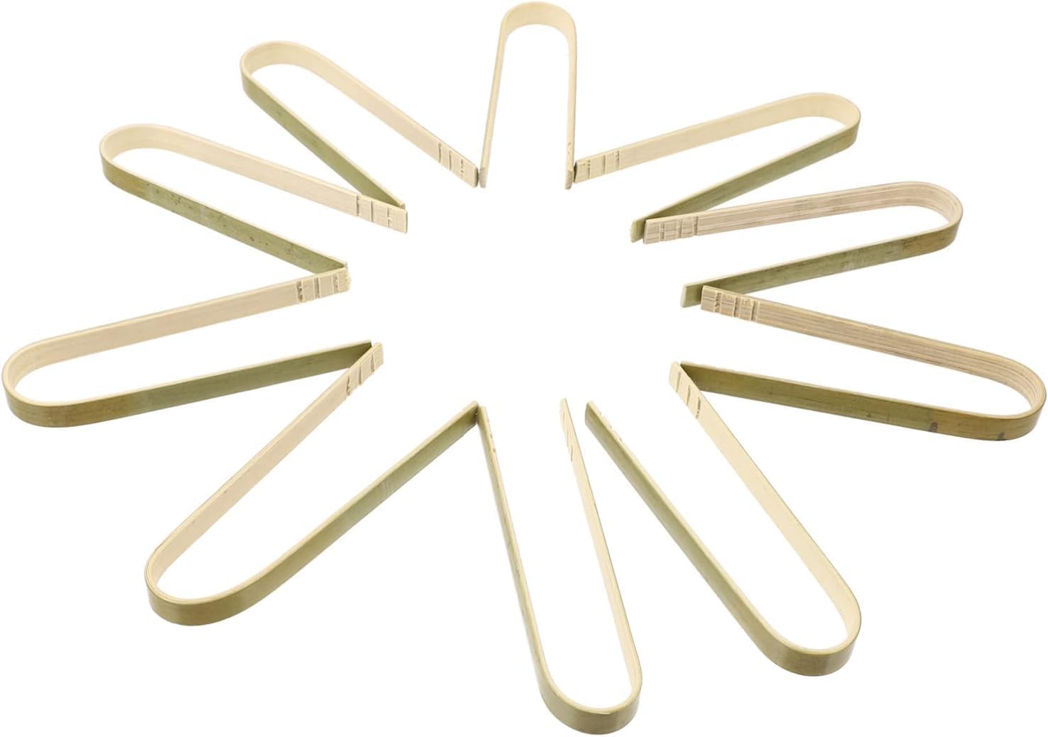 10pcs and or Camping Toast Supplies Olives Wood Tool Pickles Buffet Cheese Green Pastry Multi- Functional Clamps Chinese- Grill Kitchen Kungfu Muffin Appetizer Serving Tongs(Greenx2pcs,9.2X4.