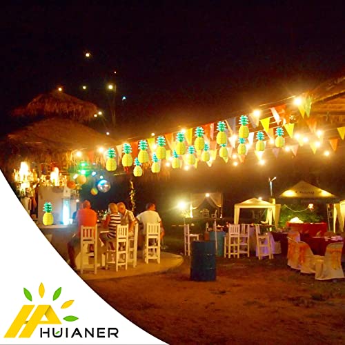 Huianer Pineapple Honeycomb Centerpieces 6Pcs 14Inch Pineapple Decorations Pineapple Table Hanging Decorations For Tropical Hawaiian Jungle Summer Party #TOP5