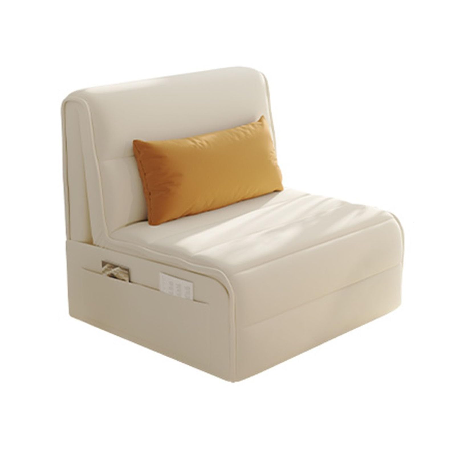 Fotel rozkładany Rozkładana sofa, nowoczesne rozkładane łóżko dla gości, elektrycznie rozkładana sofa z miejscem do przechowywania, rozkładana sofa do salonu w mieszkaniu biurowym(80cm)