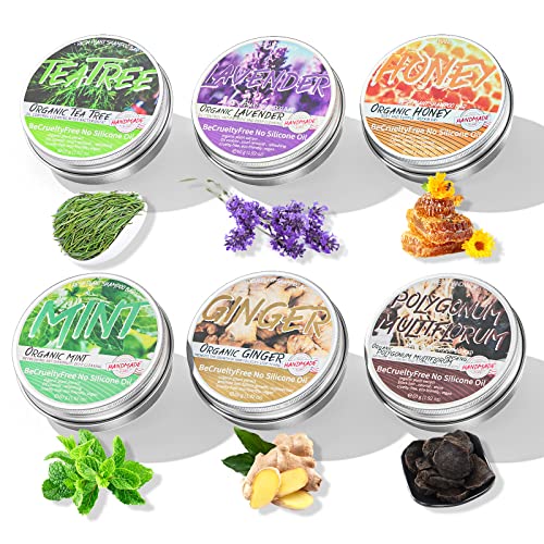 Poztl Shampoo Bars Soap For Hair - 6 Pack Natural Solid Shampoo Soap For Dry Damaged Hair With Plant Essence Oil Helps Stop Hair Loss And Promotes Healthy Hair Growth, Chemical-Free Handmade Hair Soap Travel Size Gift Box Set #TOP25