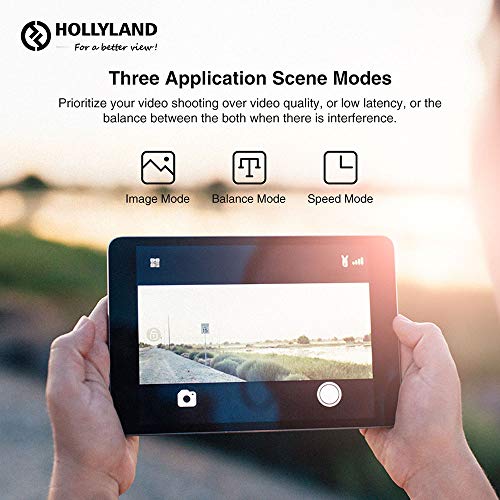 Hollyland Mars 400S Wireless SDI HDMI Video Transmission System, iOS & Android App Monitoring with OLED Display, 400 Feet 5G 1080P Transmitter for DSLR Mirrorless Camera Gimbal Stabilizer