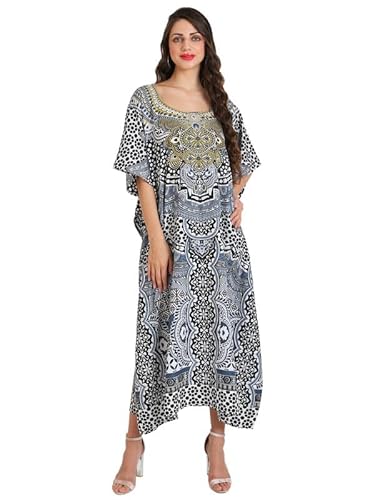 Miss Lavish London Kaftan Tunic One Size Cover Up Maxi