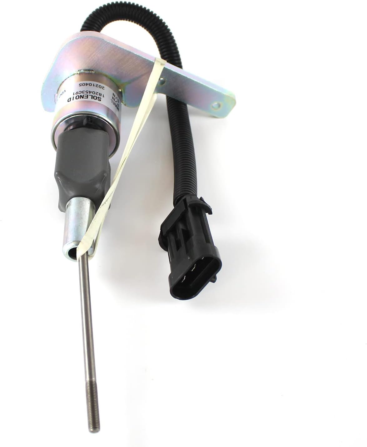 1820453C91 1823724C91 SA-4338-12 12V Fuel Shut Off Solenoid Valve Compatible with Perkins Engine 1300 Series Compatible with Woodward Navistar DT466E Engine Solenoid Valve Replacement Parts