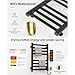 Boyuan Heated Towel Rack, Smart WiFi Towel Warmer for Bathroom, with Intelligent Touch Screen Timer, Fast Heating, with Leakage Protection, 8 Bar Plug-in Bath Towel Heater, Wall Mounted
