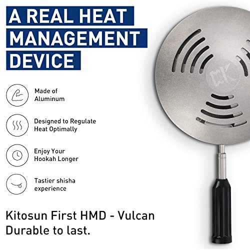 Shisha Kopf Set – Kitosun Vulcan SmokeBox HMD + Neu Wasserpfeife Silikon Phunnel Kopf Kohle Halter Shisha… – Bild 5