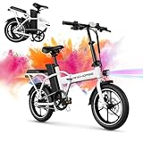 【Powerful Riding Performance】Windhorse electric bike is powered by 630W peak power brushless motor with max speed of 25MPH. Equipped with 16" tires and a 288Wh removable battery, it can travel 20 miles on pure electric mode with just 4 hours of charg...