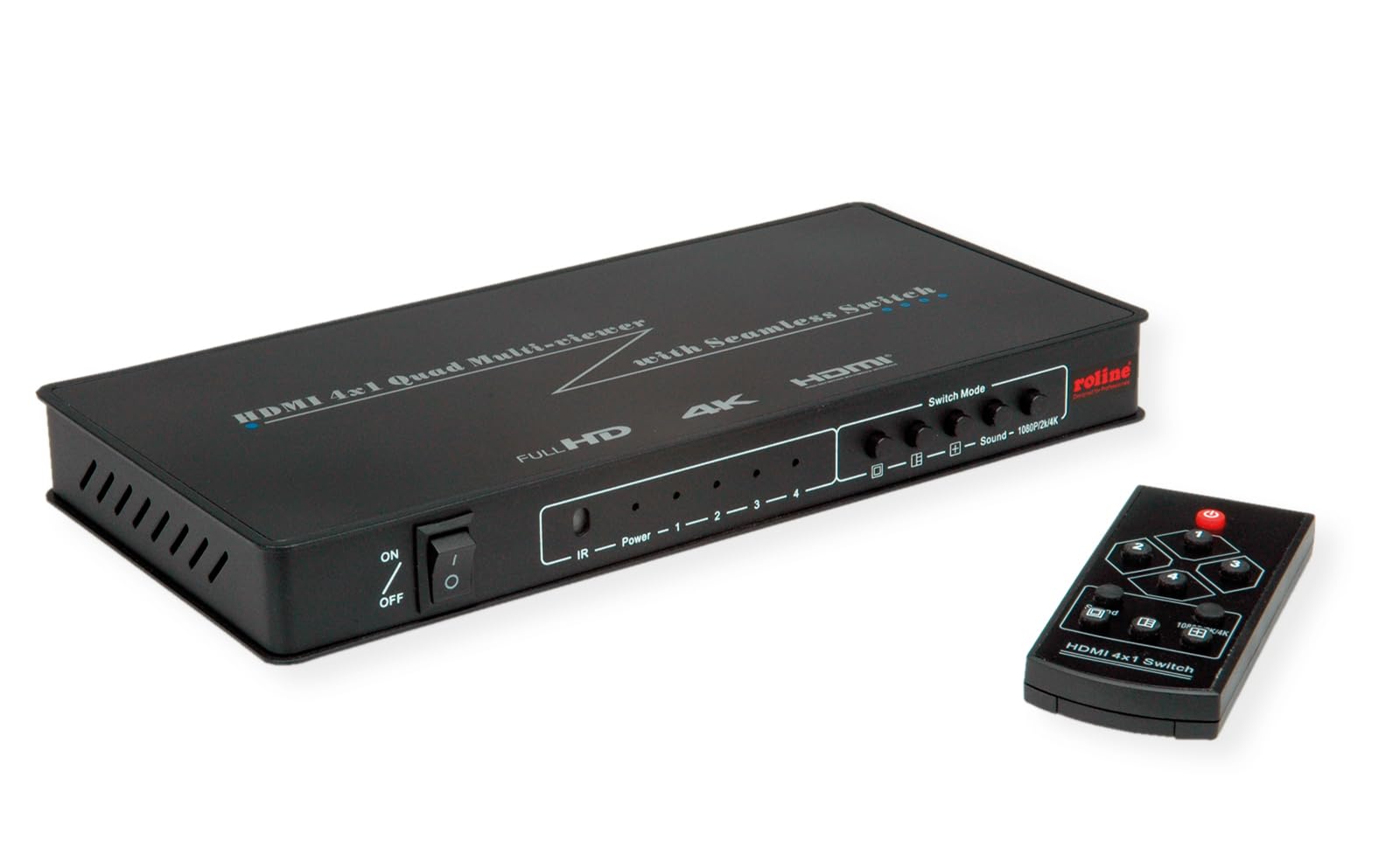 Switch HDMI 4x1 Quad Multi-Viewer ROLINE para solucionar la falta de pantallas en seguridad 8
