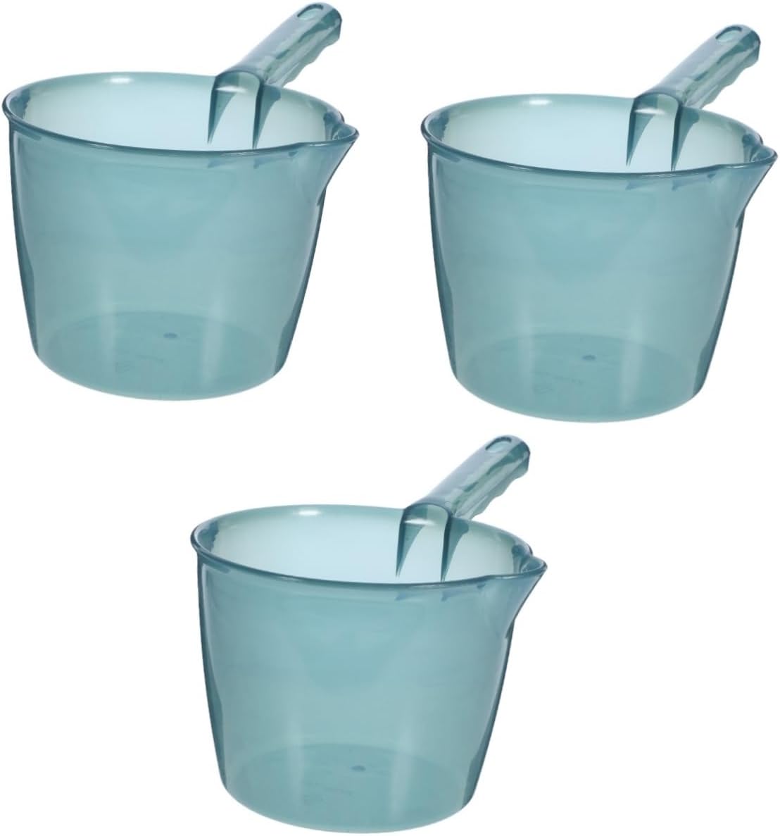 PRETYZOOM 3pcs Kitchen Ladle Spoon Large Capacity Blue Water Ladle for Serving Soup Drinks Comfortable to Hold Handle