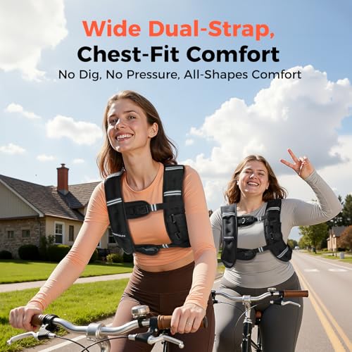 Image of 2026 FEIERDUN WV1 3-IN-1 Weighted Vest Kit with Phone Holder & Water Pocket, 8lb /12lb /20lb Chest-friendly Vest for Running, Walking, Workout, Fitness, Cardio, Training & Strength Building