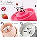 Portable Blender, Smoothie Blenders, Personal Size Blender USB Rechargeable Smoothies and Shakes Juicer Cup, 4000mAh Battery Strong Power Pink