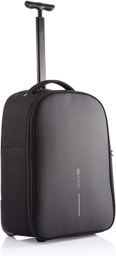 Bobby Anti Theft Travel Backpack Trolley with TSA Lock and USB Port, Hidden Compartments Hold 17 Inch Laptops and 12.9 Inch Tablets, Blackt