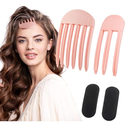 Pinzas para volumen de cabello, 4 piezas, color rosa miniatura 1